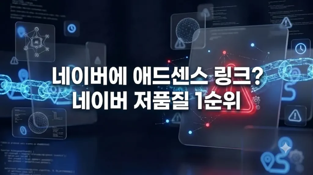 네이버 블로그 트래픽을 구글 애드센스로 유도하는 외부 링크 전략의 위험성과 저품질 이유